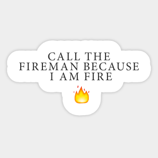 Fire text Sticker